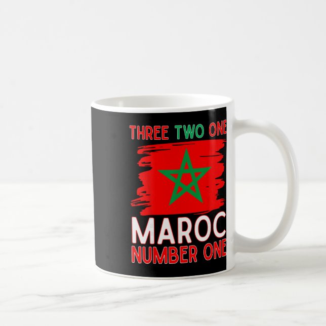 Mug Drapeau du Maroc Supporter de football marocain po (Droite)