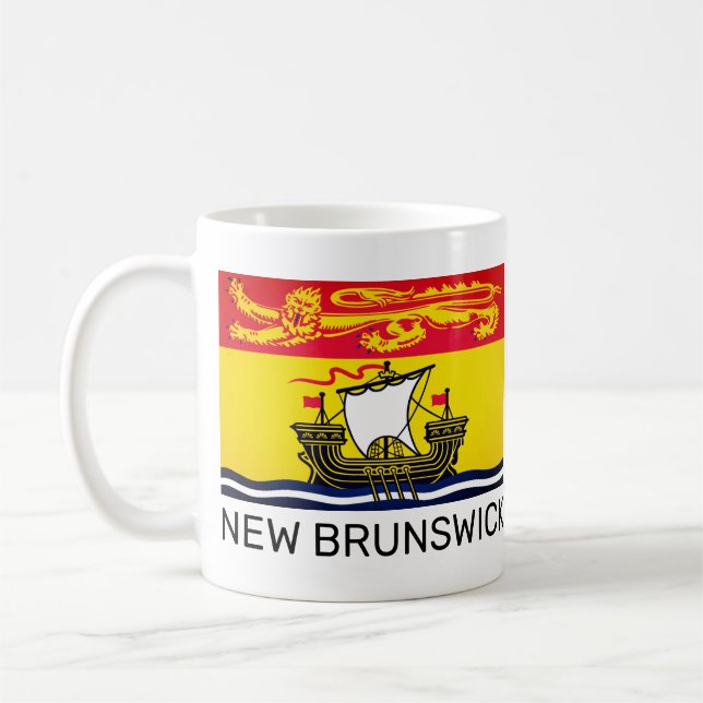Mug Drapeau du Nouveau-Brunswick, Canada (Gauche)