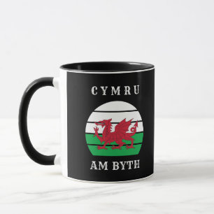 Mug Drapeau du Pays de Galles Cymru Am Byth Fier d'êtr
