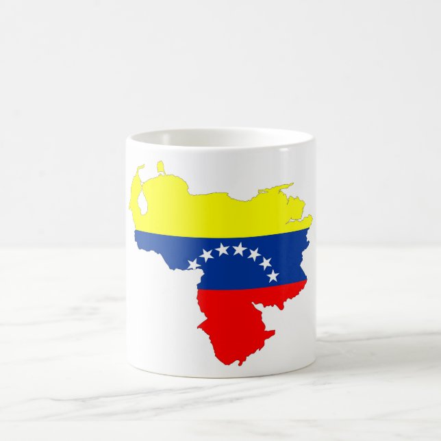 Mug drapeau du pays du venezuela symbole de forme (Centre)