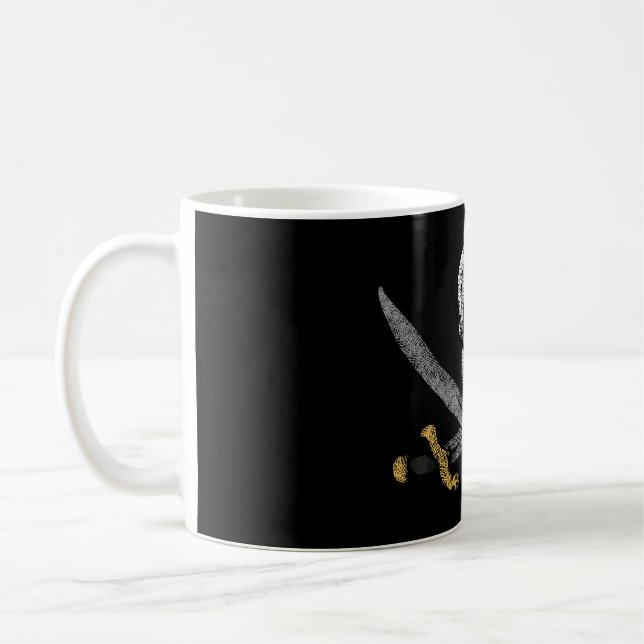 Mug Drapeau du pirate Jolly roger du capitaine Jack Ra (Gauche)