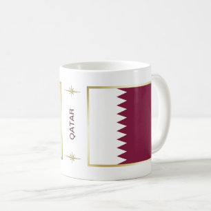 Mug Drapeau du Qatar + Musique de carte
