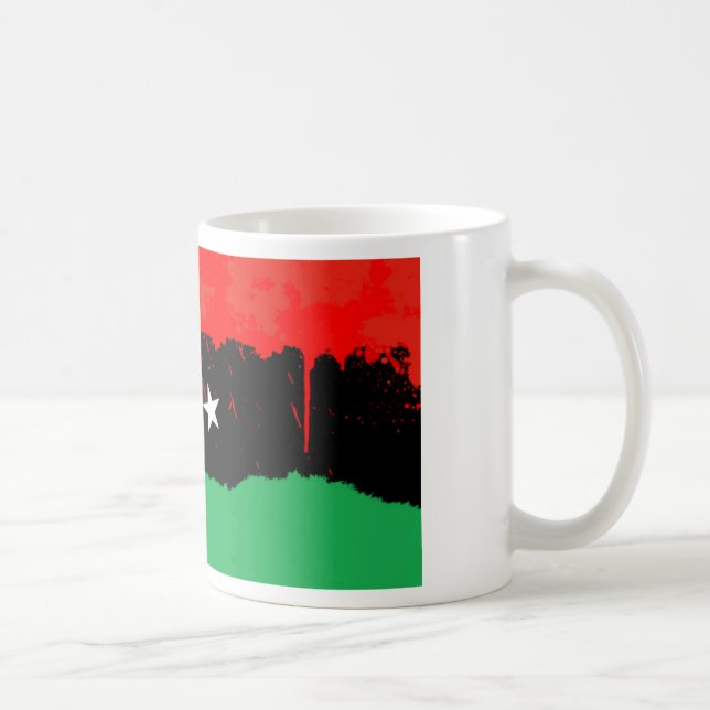 Mug Drapeau du Royaume de Libye stylisé (Droite)