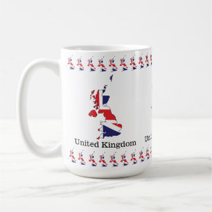Mug Drapeau du Royaume-Uni à l'intérieur d'une carte -