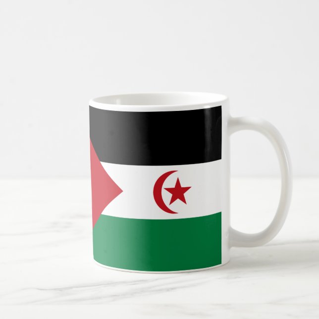 Mug Drapeau du Sahara Occidental Musique en céramique (Droite)