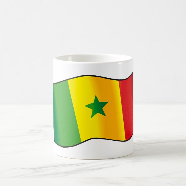 Mug Drapeau du Sénégal Fierté sénégalaise Vert Jaune R (Créateur téléchargé)