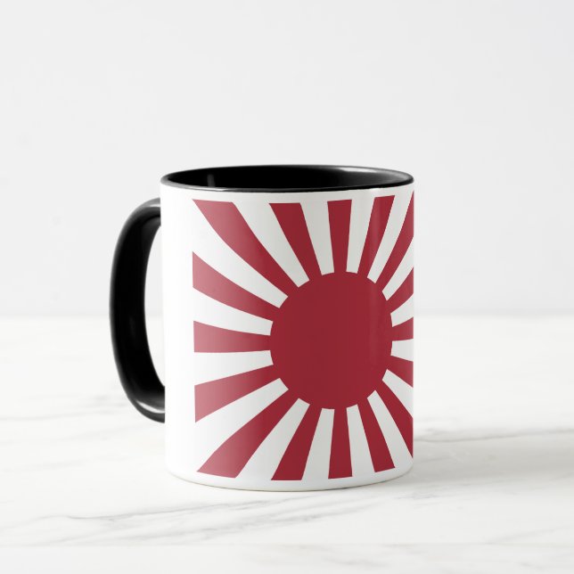 Mug Drapeau du Soleil Levant impérial japonais, d'Edo  (Devant gauche)