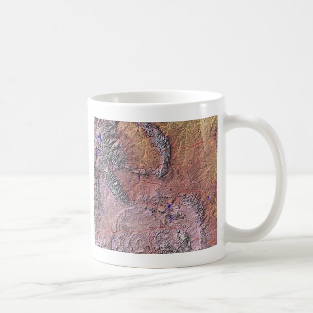 Mug Drapeau du Wyoming + Musique Carte (Droite)