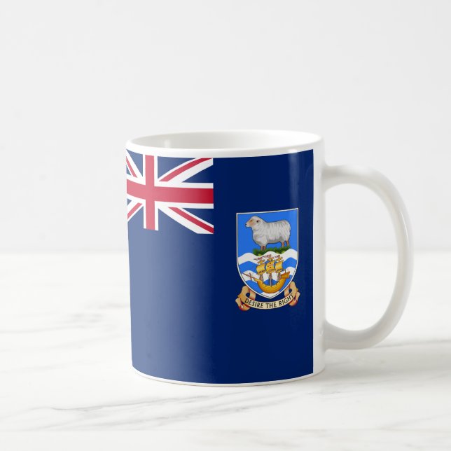 Mug Drapeau en céramique des îles Falkland (Droite)