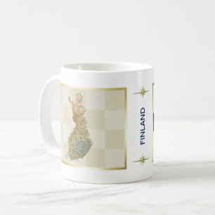 Mug Drapeau et Carte de Finlande