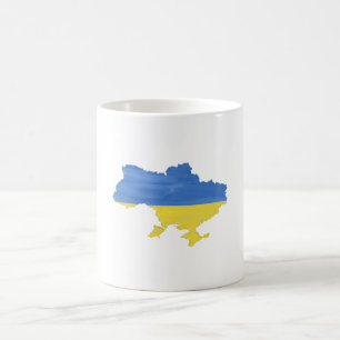 Mug Drapeau et carte de l'Ukraine