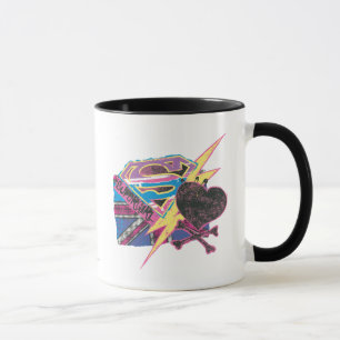 Mug Drapeau et os croisés de Supergirl