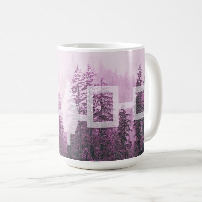 Mug Drapeau forestier bruyant de Haudenosaunee (Devant droit)