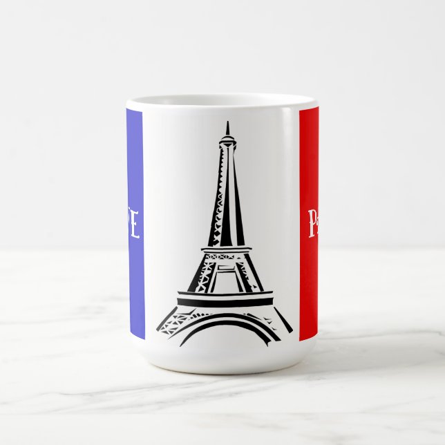 Mug Drapeau Français & Design Tour Eiffel (Centre)