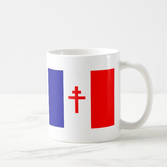 Mug Drapeau français libre de forces (Droite)