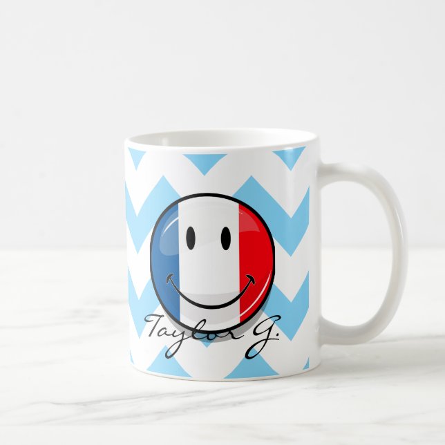 Mug Drapeau français souriant (Droite)