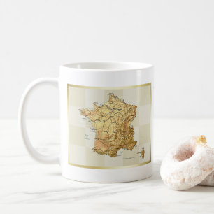Mug Drapeau France + Masse Carte