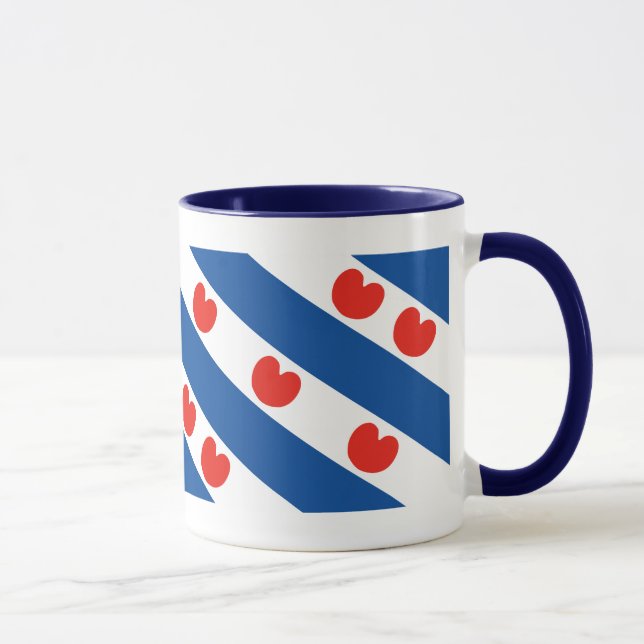 Mug Drapeau frison Friesland Holland (Droite)