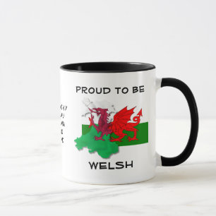 Mug DRAPEAU gallois DE WALES Dragon rouge