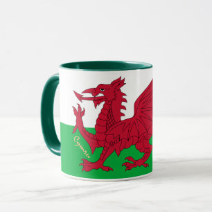 Mug Drapeau gallois & Pays de Galles, patriote cymru /