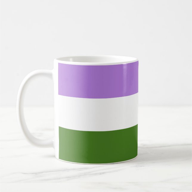 Mug Drapeau Genderqueer (Gauche)