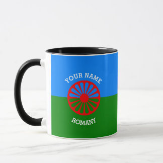 Mug Drapeau gitan bohémien officiel personnalisé de