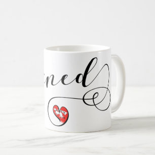 Mug Drapeau glacé en coeur, Vannes, Breton, Bretagne