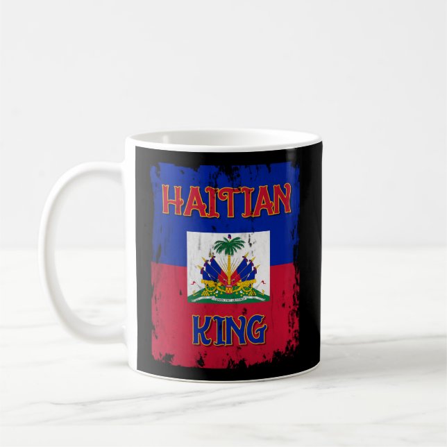 Mug Drapeau Haïti Le Roi Haïti Emblème Manteau D'Arme  (Gauche)