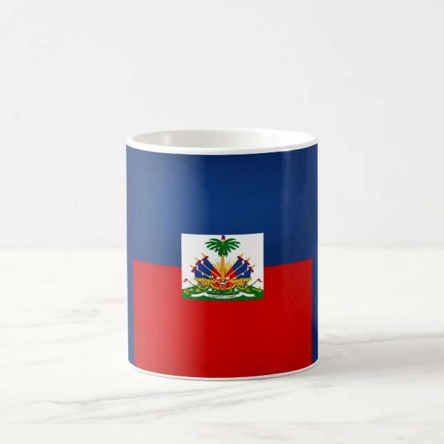 Mug Drapeau haïtien cool (Centre)