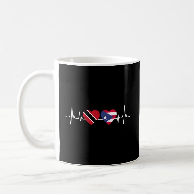 Mug Drapeau Hebeat Porto Rico Trinité-Et-Tobago (Gauche)