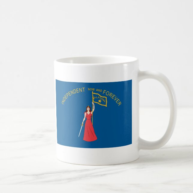 Mug Drapeau historique de l'Alabama (1861-1861) (Droite)