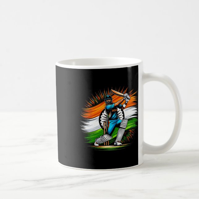 Mug Drapeau Indien Fan de Cricket Fierté de l'Inde Hom (Droite)