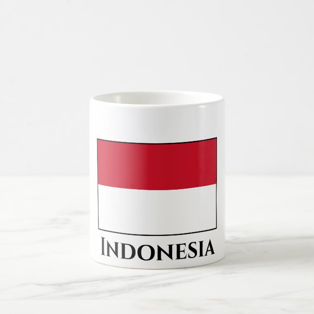 Mug Drapeau indonésien (Centre)