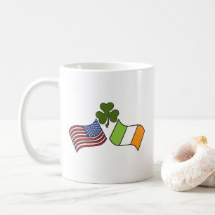 Mug Drapeau irlandais américain