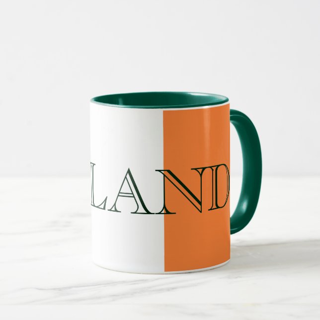 Mug Drapeau irlandais bataille d'Irlande (Devant droit)