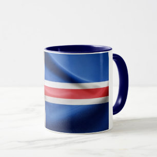 Mug Drapeau Islande épais recouvert de céramique