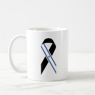 Mug Drapeau israélien ruban noir
