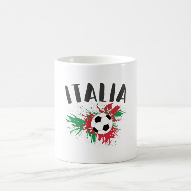 Mug Drapeau italien de balle de football (Centre)
