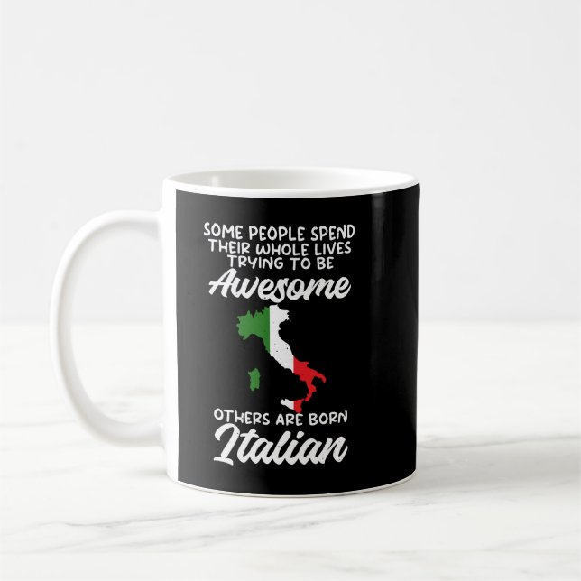 Mug Drapeau italien Les Italiens sont super drôle Lo i (Gauche)