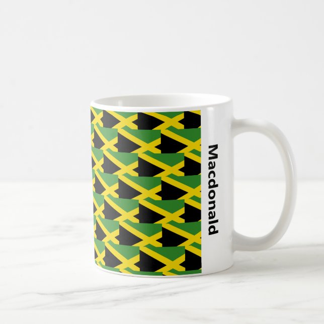 Mug Drapeau jamaïcain élégant (Droite)