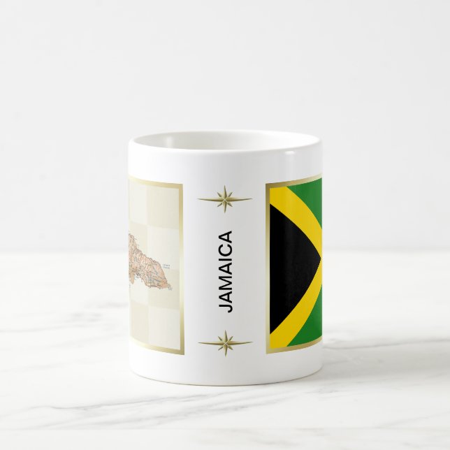 Mug Drapeau Jamaïque + Musique Carte (Centre)