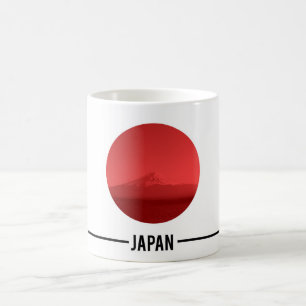 Mug Drapeau japonais, le mont Fuji, Japon