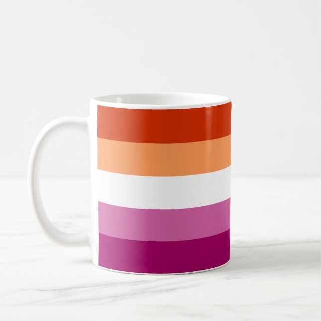 Mug Drapeau Lesbienne (Gauche)