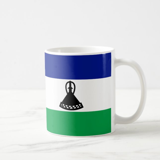 Mug Drapeau Lesotho Musique en céramique (Droite)