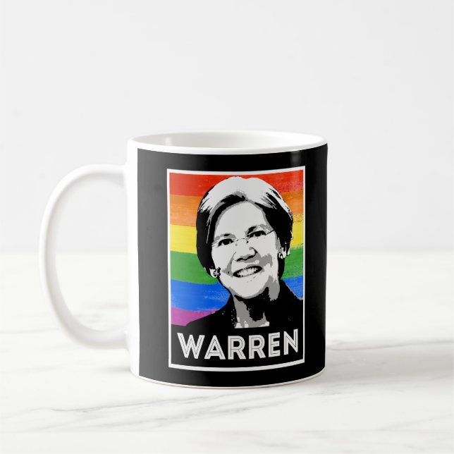 Mug Drapeau LGBT de Warren (Gauche)