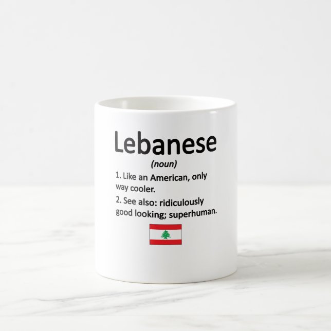 Mug Drapeau libanais des Rois Libanaises Patrimoine Li (Centre)