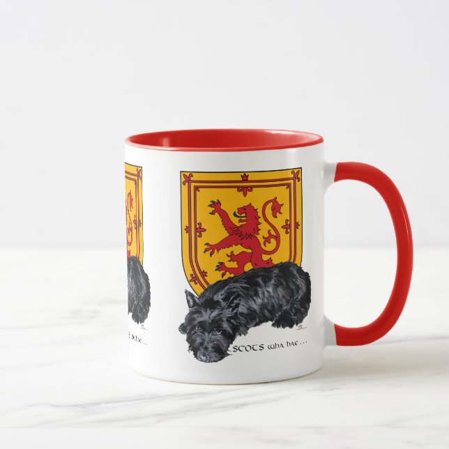 Mug Drapeau Lion Rampant Scottie Dog (Droite)