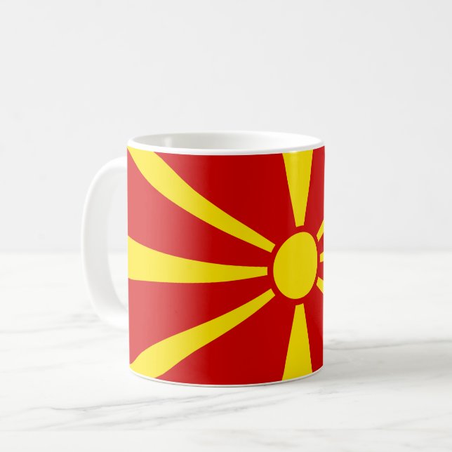 Mug Drapeau macédonien (Devant gauche)