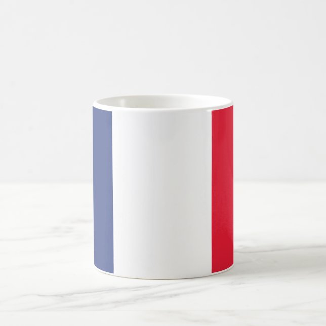 Mug Drapeau minimaliste français (Centre)