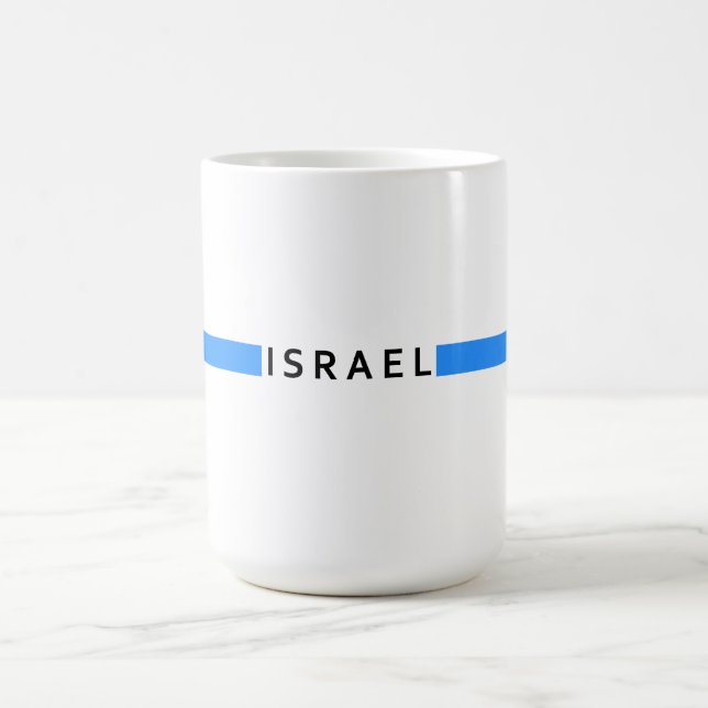Mug Drapeau minimaliste israélien (Centre)